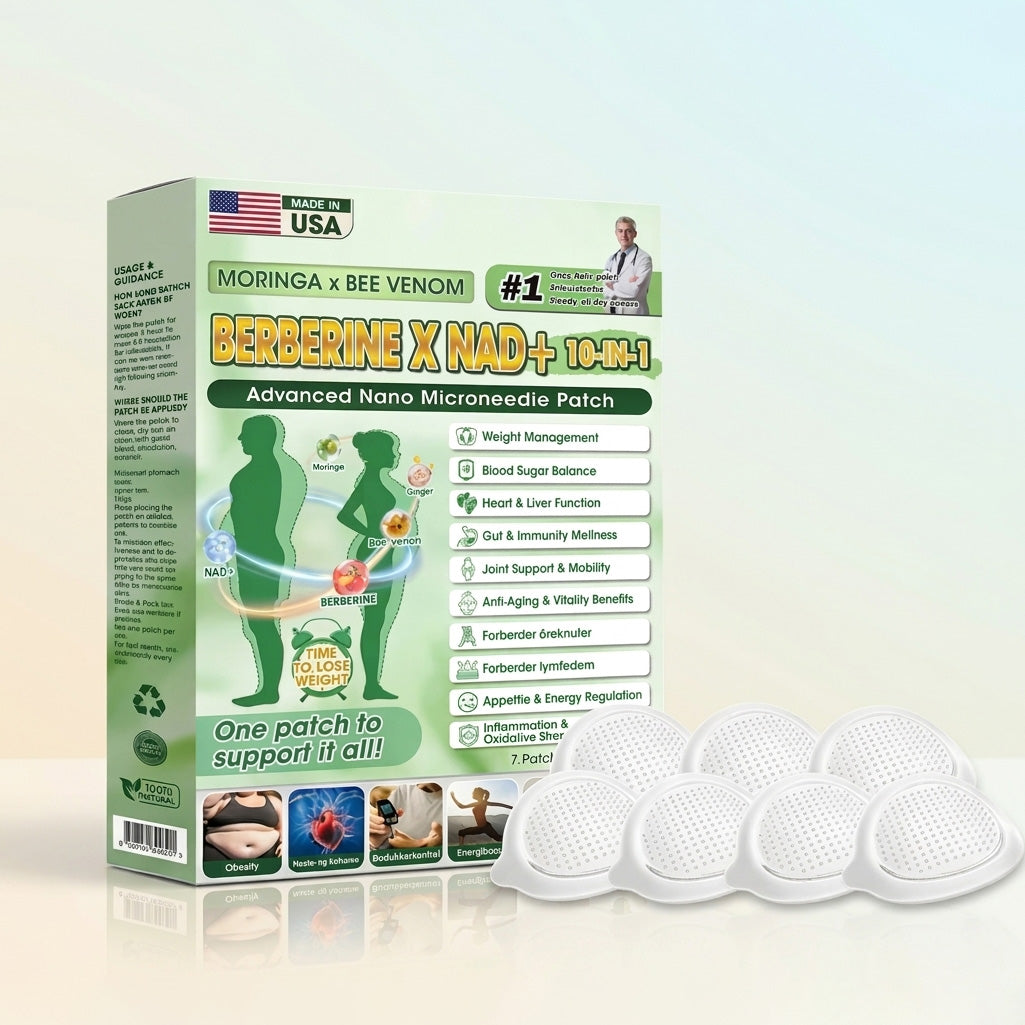 LummaSculpt 10-in-1 Advanced Nano Microneedle Patch - Once Daily, Visible Results in 7 Days