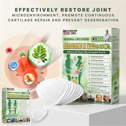 LummaSculpt 10-in-1 Advanced Nano Microneedle Patch - Once Daily, Visible Results in 7 Days